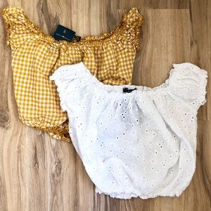 Pair of BRANDY MELVILLE crop tops